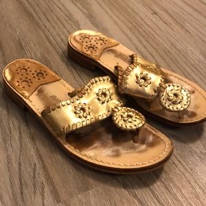 Gold Jack Rogers Sandals